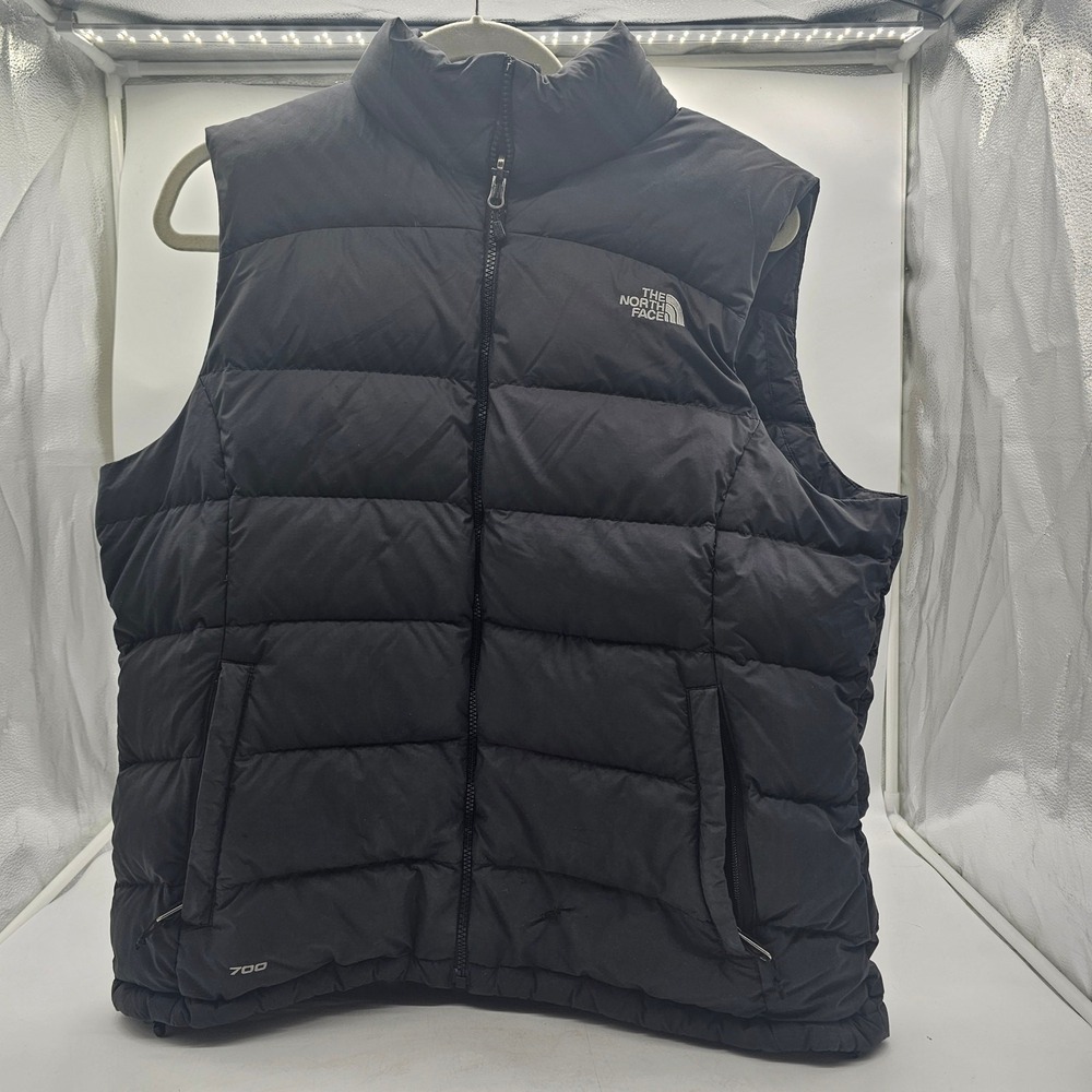 Vintage North Face 700 Down Nuptse Puffer Vest Womens Size XL Insulated Black